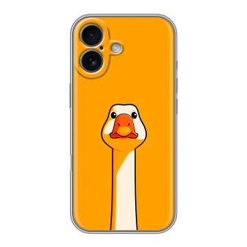 Силиконовый чехол на Iphone 17 с принтом Смешная утка