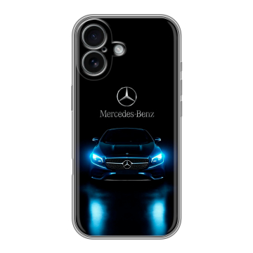 Силиконовый чехол на Iphone 17 с принтом Mercedes Мерседес