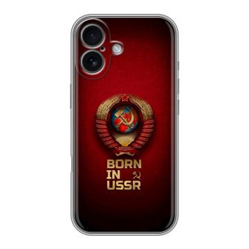 Силиконовый чехол на Iphone 17 с принтом Флаг Герб СССР