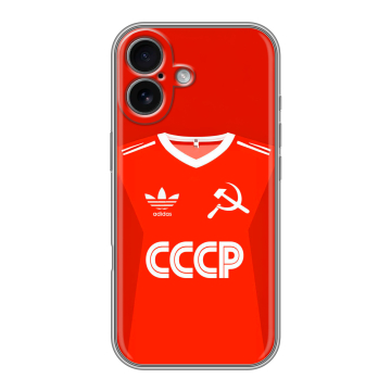 Силиконовый чехол на Iphone 17 с принтом Флаг Герб СССР
