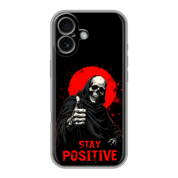 Силиконовый чехол на Iphone 17 с принтом смешной скелет