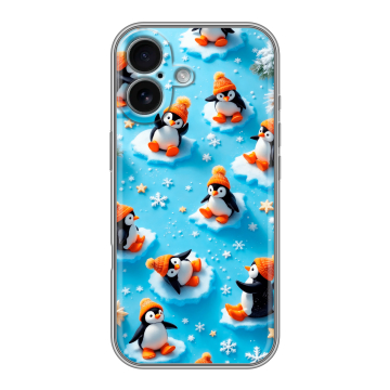 Силиконовый чехол на Iphone 17 с принтом Новый год