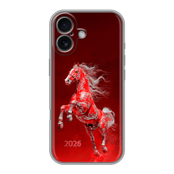 Силиконовый чехол на Iphone 17 с принтом Новый год