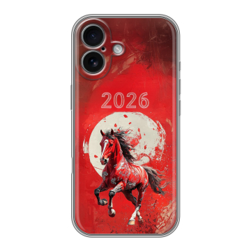 Силиконовый чехол на Iphone 17 с принтом Новый год
