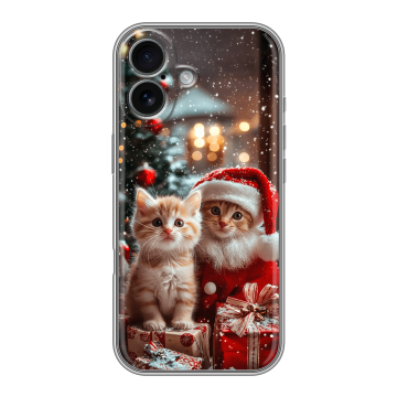 Силиконовый чехол на Iphone 17 с принтом Новый год