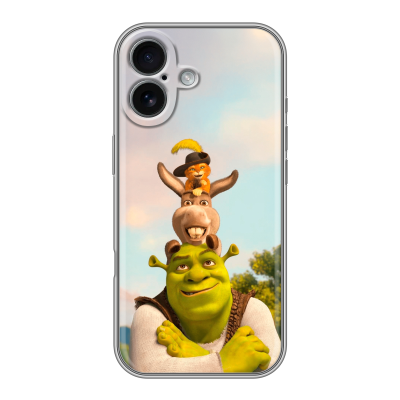 Силиконовый чехол на Iphone 17 с принтом Шрек Shrek Силиконовый чехол на Iphone 17 с принтом Шрек Shrek
