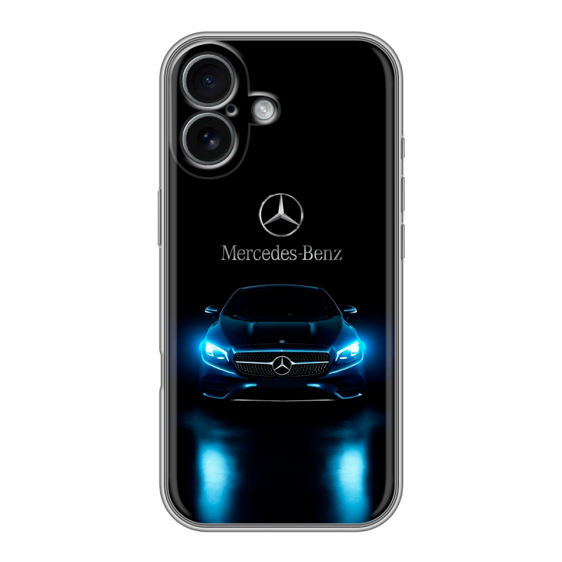 Силиконовый чехол на Iphone 17 с принтом Mercedes Мерседес Силиконовый чехол на Iphone 17 с принтом Mercedes Мерседес