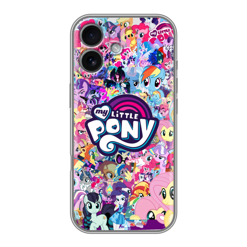 Силиконовый чехол на Iphone 17 с принтом My little pony Дружба чудо Силиконовый чехол на Iphone 17 с принтом My little pony Дружба чудо