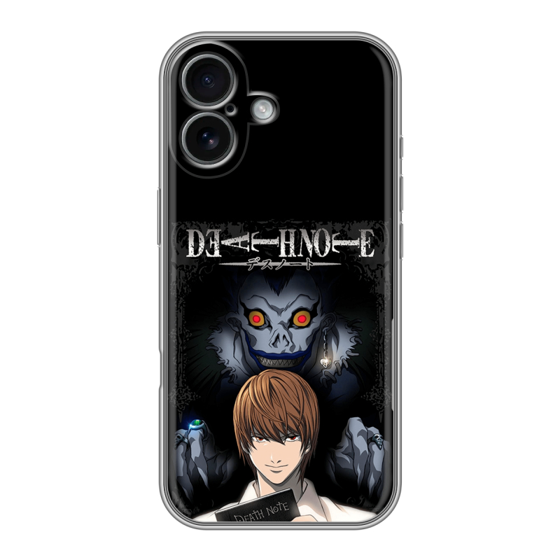 Силиконовый чехол на Iphone 17 с принтом Death note Тетрадь смерти Силиконовый чехол на Iphone 17 с принтом Death note Тетрадь смерти