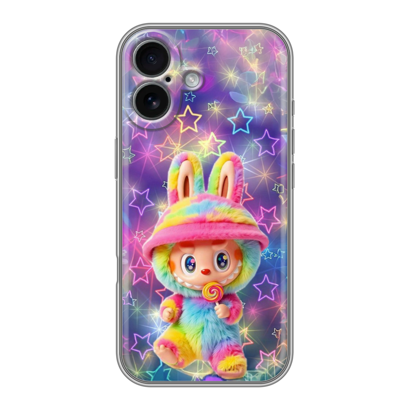 Силиконовый чехол на Iphone 17 с принтом Labubu Лабубу Силиконовый чехол на Iphone 17 с принтом Labubu Лабубу