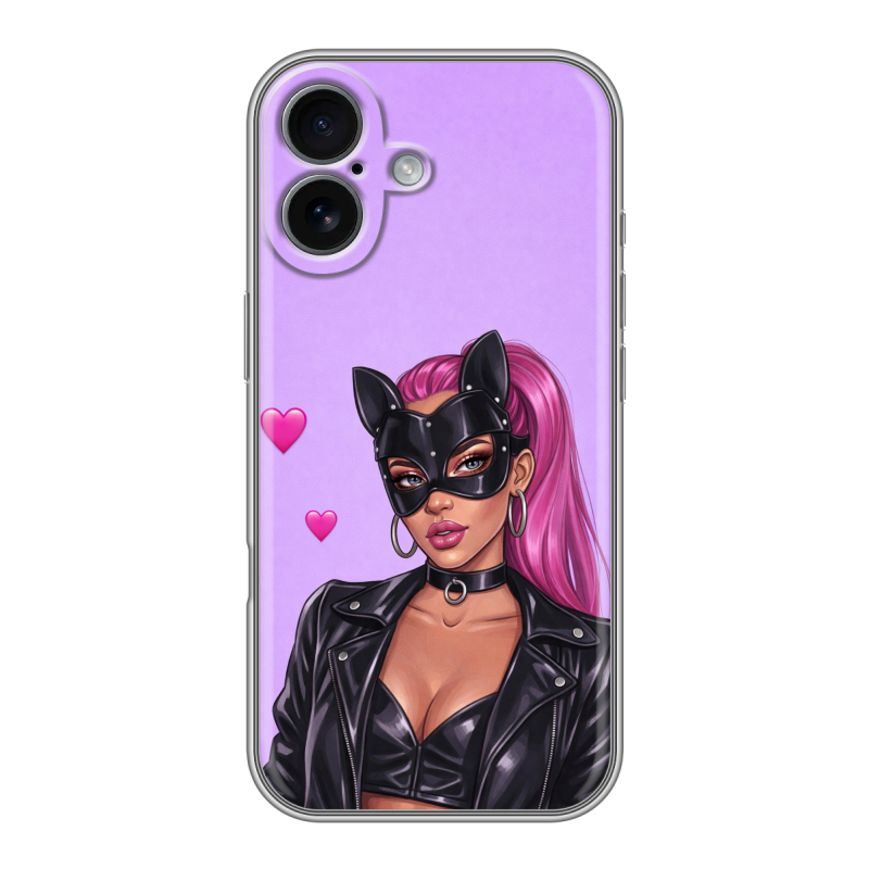 Силиконовый чехол на Iphone 17 с принтом женский Силиконовый чехол на Iphone 17 с принтом женский
