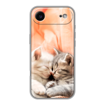 Силиконовый чехол на Iphone 17 Air с принтом Котята Силиконовый чехол на Iphone 17 Air с принтом Котята