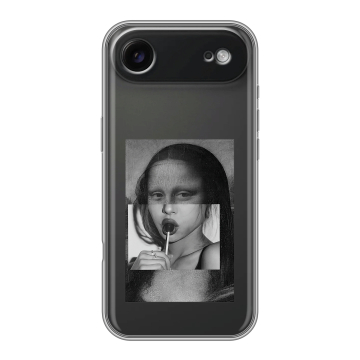 Силиконовый чехол на Iphone 17 Air с принтом Мона Лиза Силиконовый чехол на Iphone 17 Air с принтом Мона Лиза