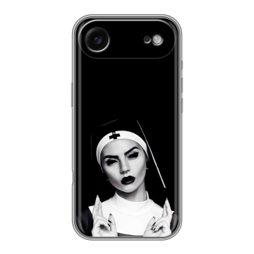 Силиконовый чехол на Iphone 17 Air с принтом монашка Силиконовый чехол на Iphone 17 Air с принтом монашка
