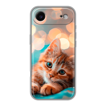 Силиконовый чехол на Iphone 17 Air с принтом котик Силиконовый чехол на Iphone 17 Air с принтом котик