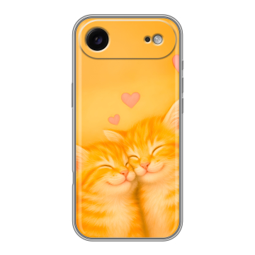 Силиконовый чехол на Iphone 17 Air с принтом Милые котята Силиконовый чехол на Iphone 17 Air с принтом Милые котята