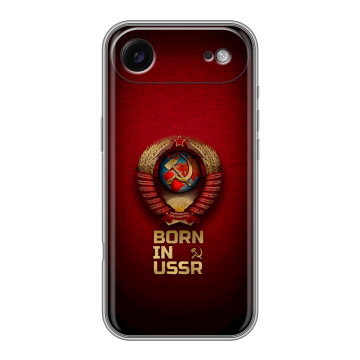 Силиконовый чехол на Iphone 17 Air с принтом Флаг Герб СССР Силиконовый чехол на Iphone 17 Air с принтом Флаг Герб СССР