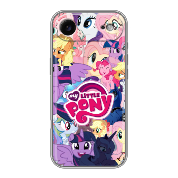 Силиконовый чехол на Iphone 17 Air с принтом My little pony Дружба чудо Силиконовый чехол на Iphone 17 Air с принтом My little pony Дружба чудо