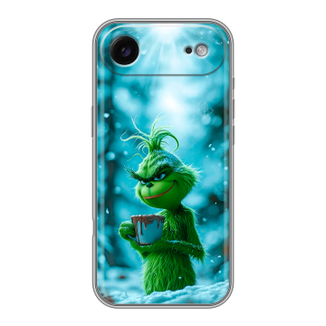 Силиконовый чехол на Iphone 17 Air с принтом Новый год гринч Силиконовый чехол на Iphone 17 Air с принтом Новый год гринч