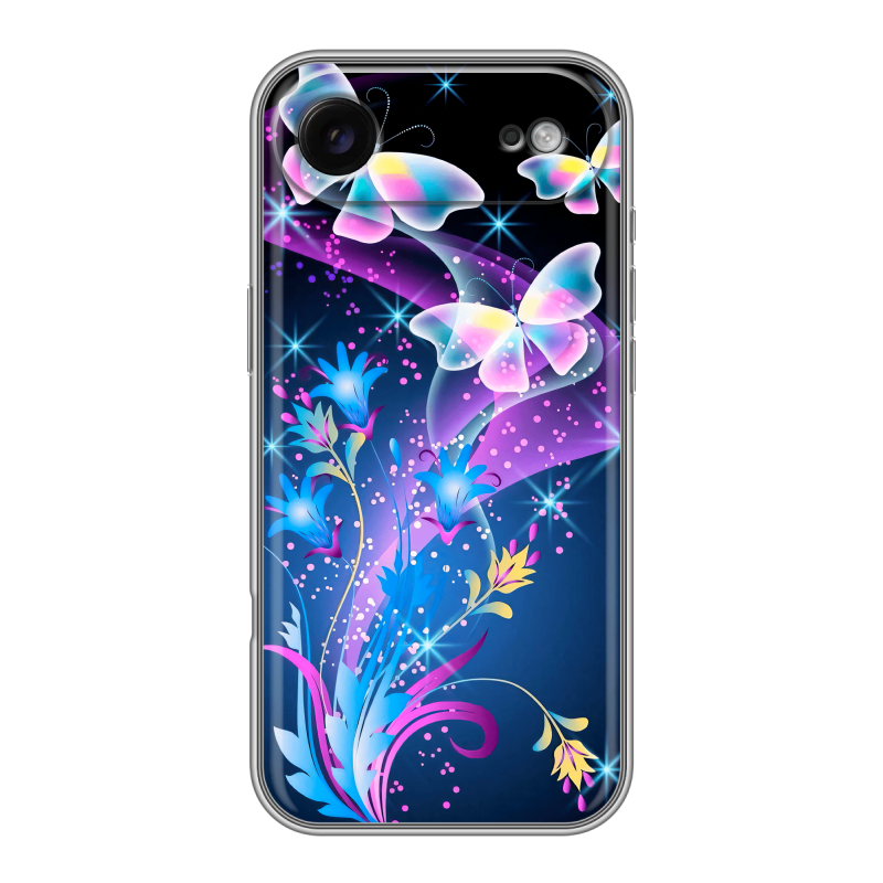 Силиконовый чехол на Iphone 17 Air с принтом Бабочки Силиконовый чехол на Iphone 17 Air с принтом Бабочки