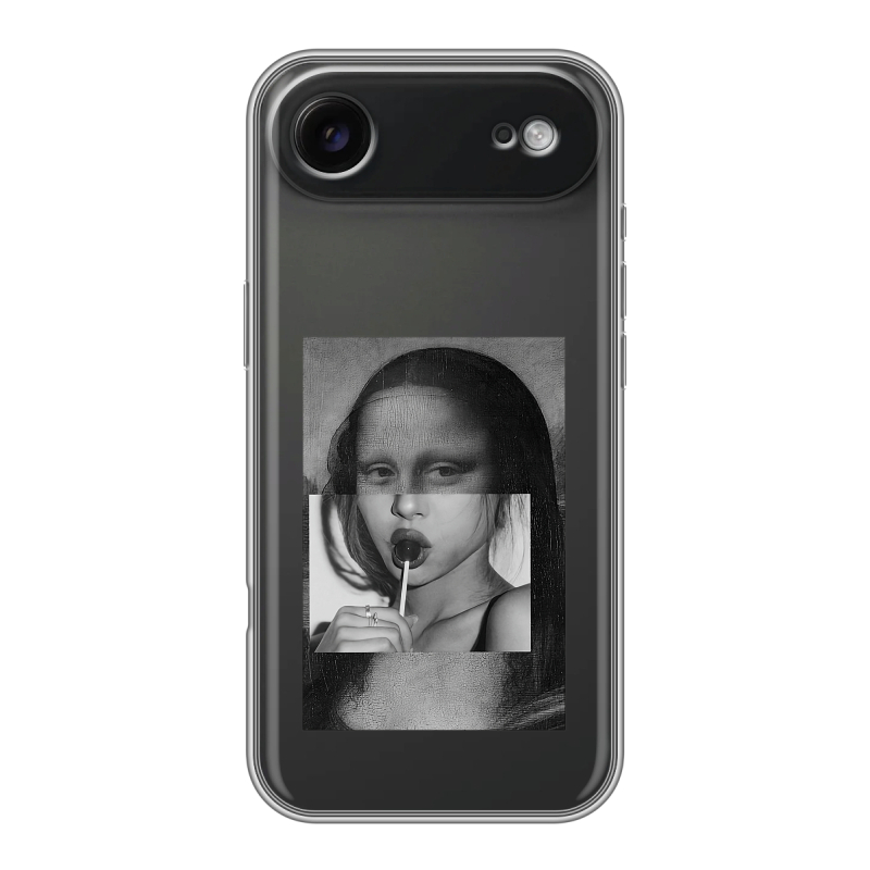 Силиконовый чехол на Iphone 17 Air с принтом Мона Лиза Силиконовый чехол на Iphone 17 Air с принтом Мона Лиза
