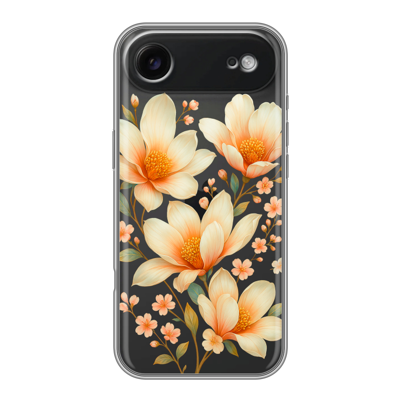 Силиконовый чехол на Iphone 17 Air с принтом Цветы Силиконовый чехол на Iphone 17 Air с принтом Цветы