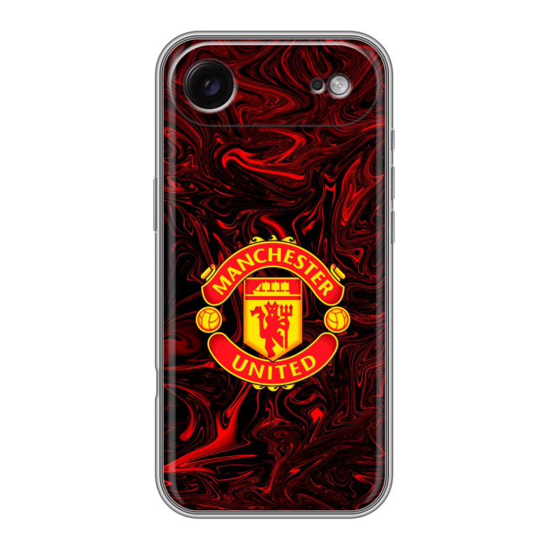 Силиконовый чехол на Iphone 17 Air с принтом Manchester United Силиконовый чехол на Iphone 17 Air с принтом Manchester United
