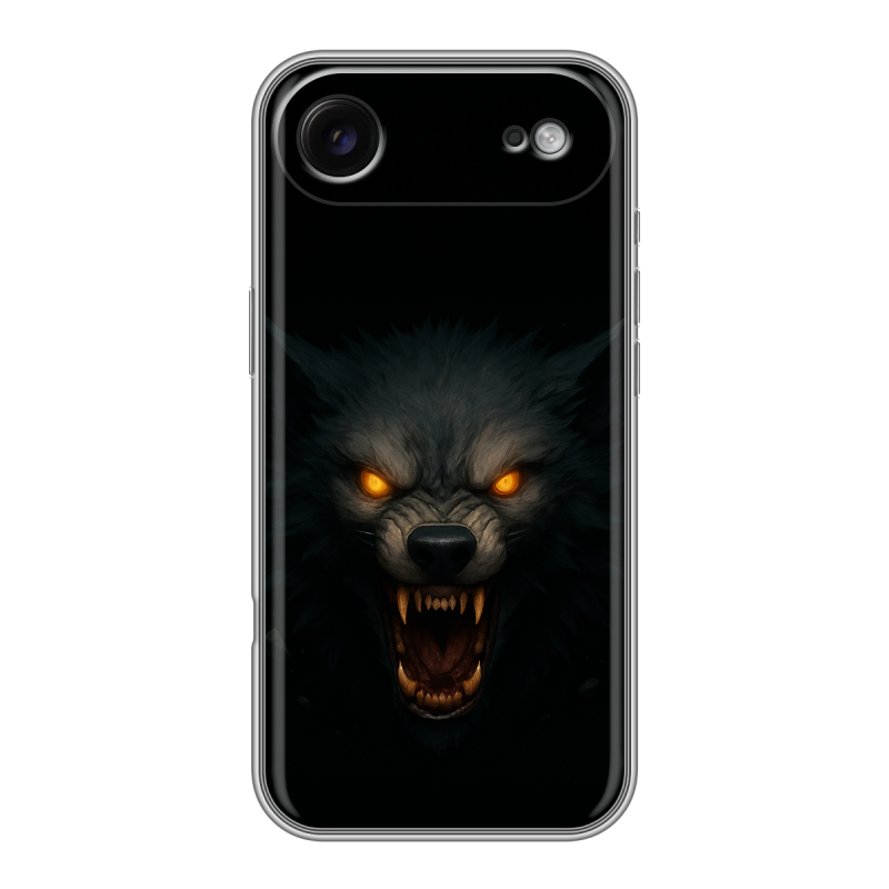 Силиконовый чехол на Iphone 17 Air с принтом Волк Силиконовый чехол на Iphone 17 Air с принтом Волк