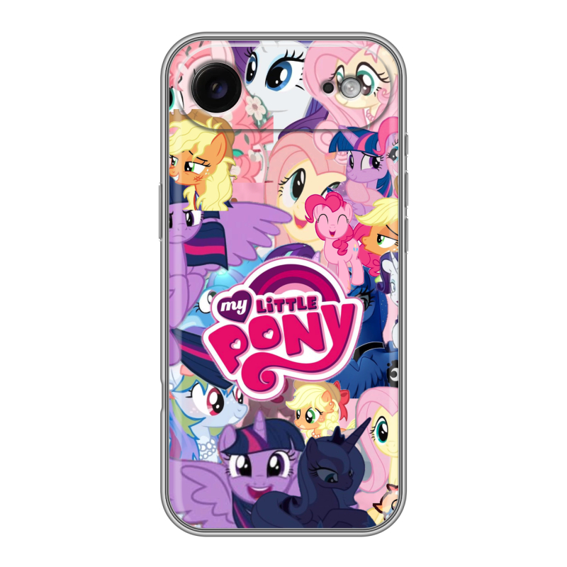 Силиконовый чехол на Iphone 17 Air с принтом My little pony Дружба чудо Силиконовый чехол на Iphone 17 Air с принтом My little pony Дружба чудо