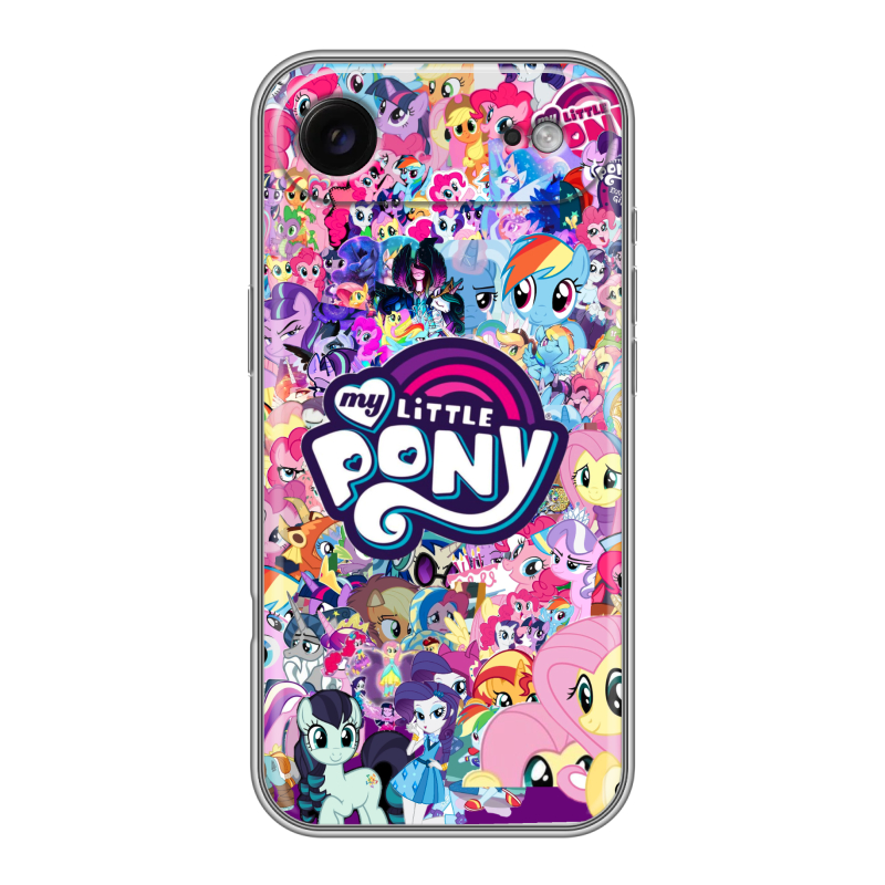 Силиконовый чехол на Iphone 17 Air с принтом My little pony Дружба чудо Силиконовый чехол на Iphone 17 Air с принтом My little pony Дружба чудо
