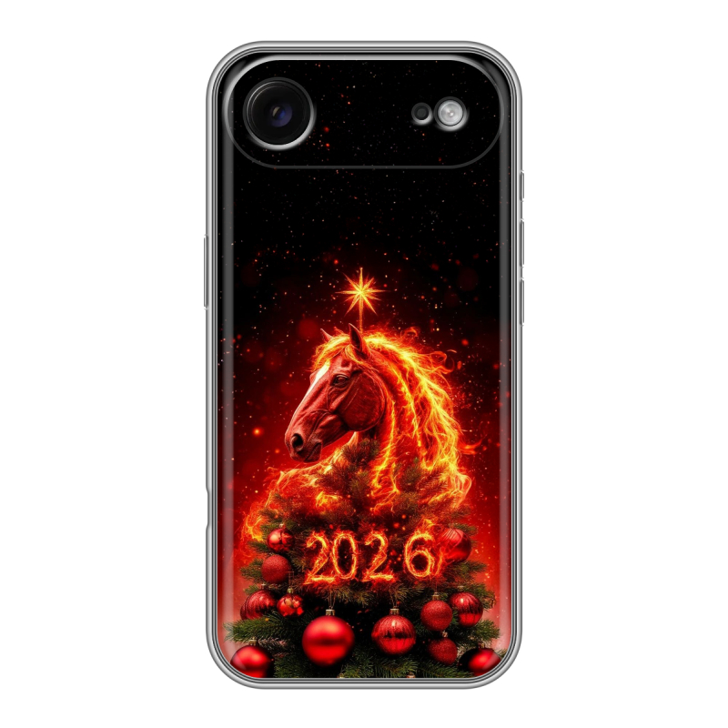 Силиконовый чехол на Iphone 17 Air с принтом Новый год Силиконовый чехол на Iphone 17 Air с принтом Новый год