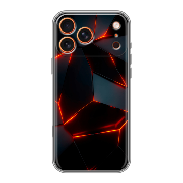 Силиконовый чехол на Iphone 17 Pro с принтом Яркие абстракции