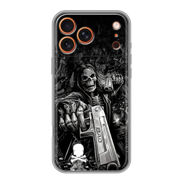 Силиконовый чехол на Iphone 17 Pro с принтом Скелет
