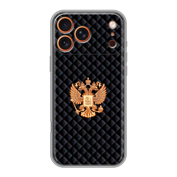 Силиконовый чехол на Iphone 17 Pro с принтом Герб России принт Силиконовый чехол на Iphone 17 Pro с принтом Герб России принт
