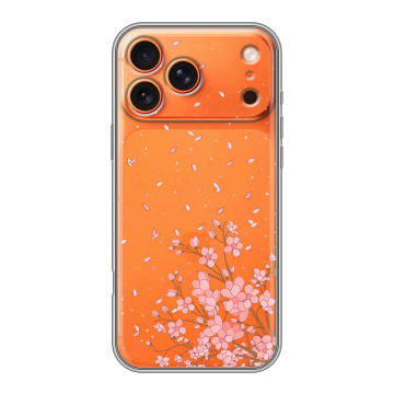 Силиконовый чехол на Iphone 17 Pro с принтом Ветка сакуры Силиконовый чехол на Iphone 17 Pro с принтом Ветка сакуры
