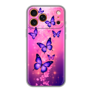 Силиконовый чехол на Iphone 17 Pro с принтом Бабочки Силиконовый чехол на Iphone 17 Pro с принтом Бабочки