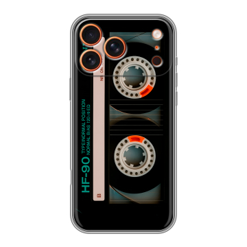Силиконовый чехол на Iphone 17 Pro с принтом Кассета Силиконовый чехол на Iphone 17 Pro с принтом Кассета
