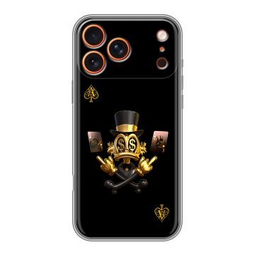 Силиконовый чехол на Iphone 17 Pro с принтом Золотой скрудж макдак