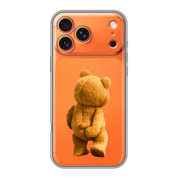 Силиконовый чехол на Iphone 17 Pro с принтом Медведь Силиконовый чехол на Iphone 17 Pro с принтом Медведь