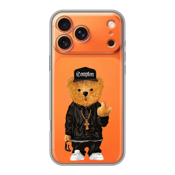 Силиконовый чехол на Iphone 17 Pro с принтом Плюшевый медведь Силиконовый чехол на Iphone 17 Pro с принтом Плюшевый медведь