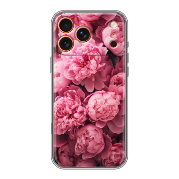 Силиконовый чехол на Iphone 17 Pro с принтом цветы пионы Силиконовый чехол на Iphone 17 Pro с принтом цветы пионы