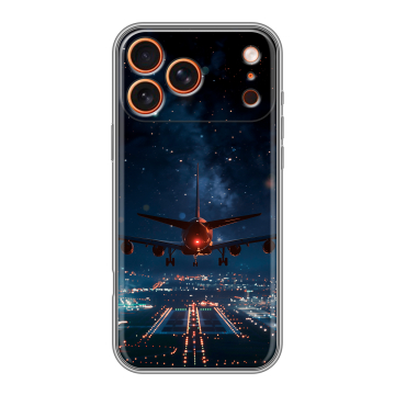 Силиконовый чехол на Iphone 17 Pro с принтом самолет Силиконовый чехол на Iphone 17 Pro с принтом самолет