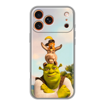 Силиконовый чехол на Iphone 17 Pro с принтом Шрек Shrek