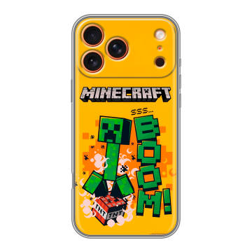 Силиконовый чехол на Iphone 17 Pro с принтом Майнкрафт Minecraft Силиконовый чехол на Iphone 17 Pro с принтом Майнкрафт Minecraft