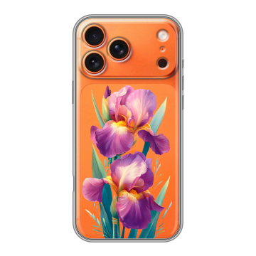 Силиконовый чехол на Iphone 17 Pro с принтом Цветы орхидеи