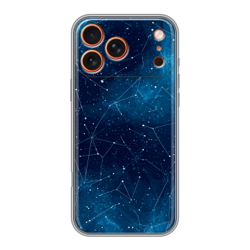 Силиконовый чехол на Iphone 17 Pro с принтом Космос звезды
