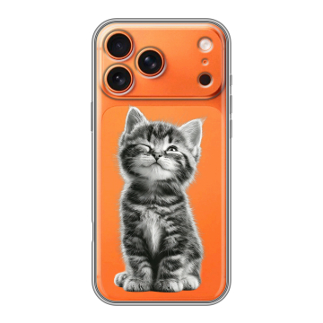 Силиконовый чехол на Iphone 17 Pro с принтом Котенок Силиконовый чехол на Iphone 17 Pro с принтом Котенок