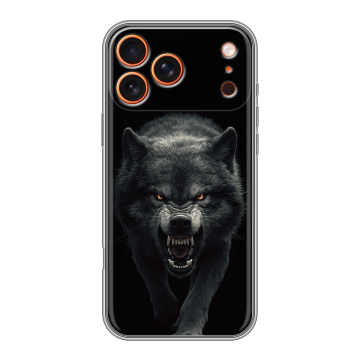 Силиконовый чехол на Iphone 17 Pro с принтом Волк Силиконовый чехол на Iphone 17 Pro с принтом Волк