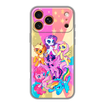 Силиконовый чехол на Iphone 17 Pro с принтом My little pony Дружба чудо Силиконовый чехол на Iphone 17 Pro с принтом My little pony Дружба чудо