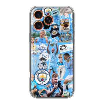 Силиконовый чехол на Iphone 17 Pro с принтом Man City Манчестер Сити